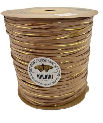 Angel Çanta Aksesuar Milano Rafya S07A Hasır Golden Simli 100 gr - 1