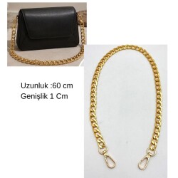 Angel Çanta Aksesuar 60 Cm Light Golden Renk Çanta Zinciri Kancalı - Angel Çanta Aksesuar